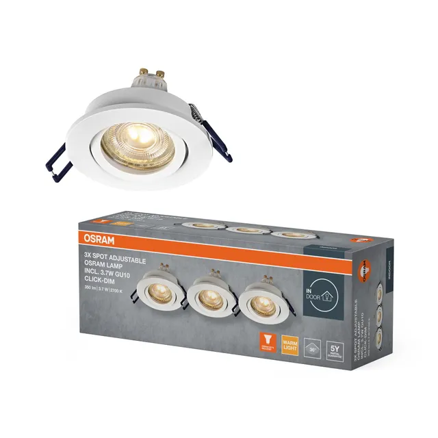 ams OSRAM SMART+ Spot Einbaustrahler Weiß 3,7W schwenkbar