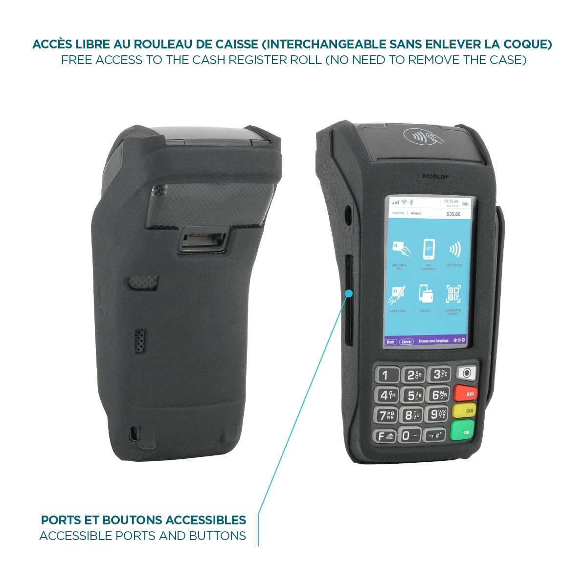 Mobilis PROTECH Ingenico Move 5000 Schutzhülle Silikon