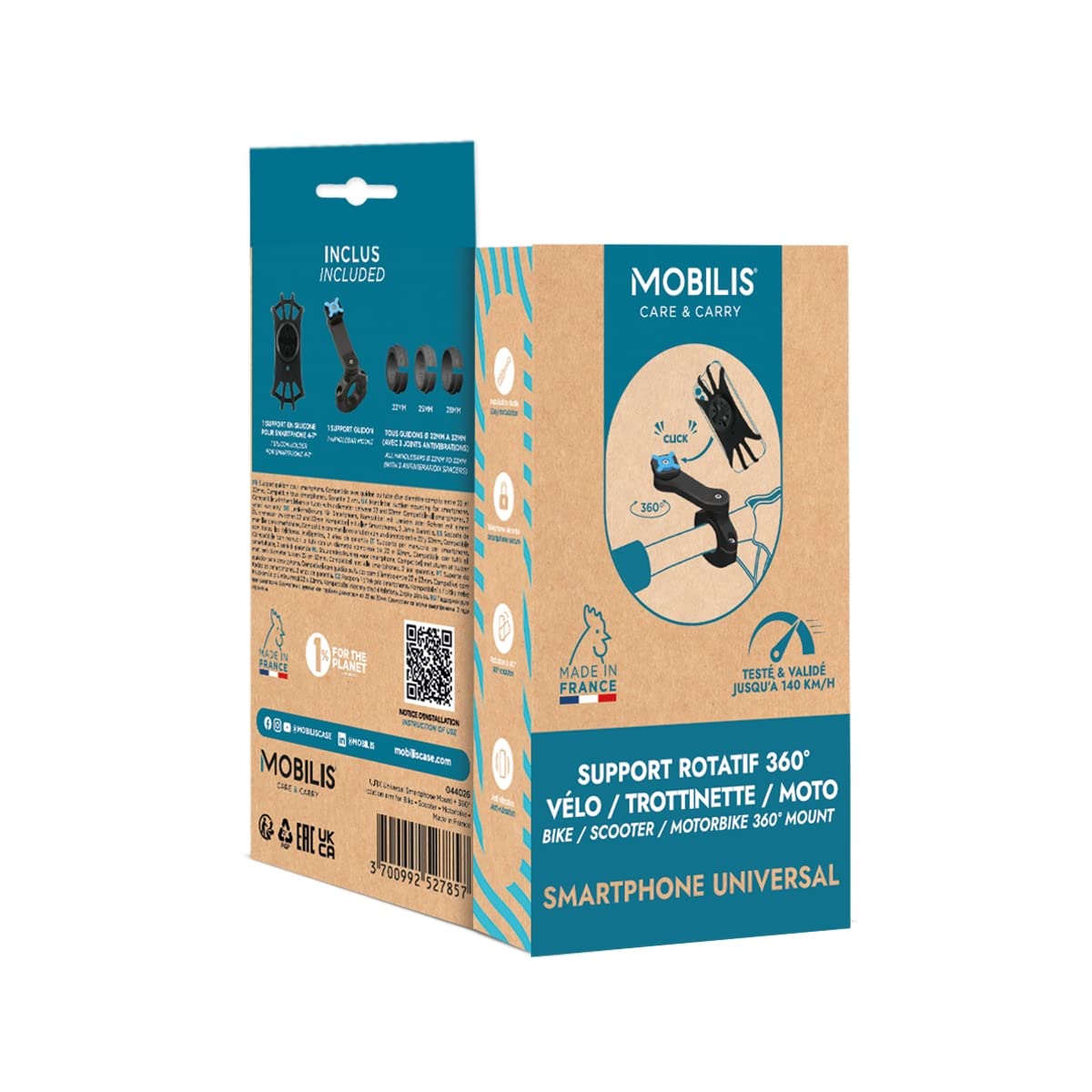 Mobilis Univ 360 Handyhalterung Fahrrad Motorrad universal 360°