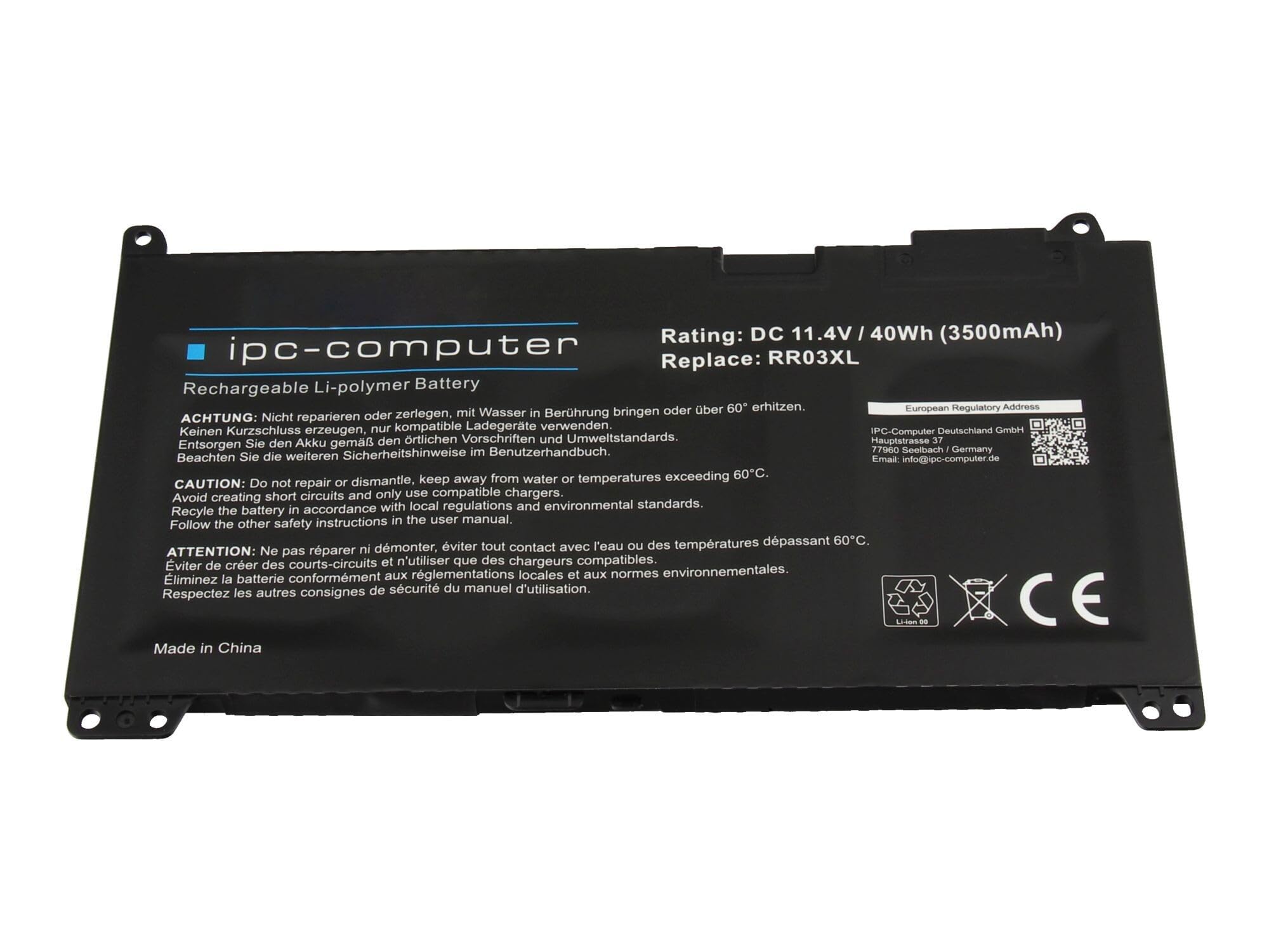 IPC-Computer Akkus HSTNN-Q06C Laptop-Akku 40Wh schwarz