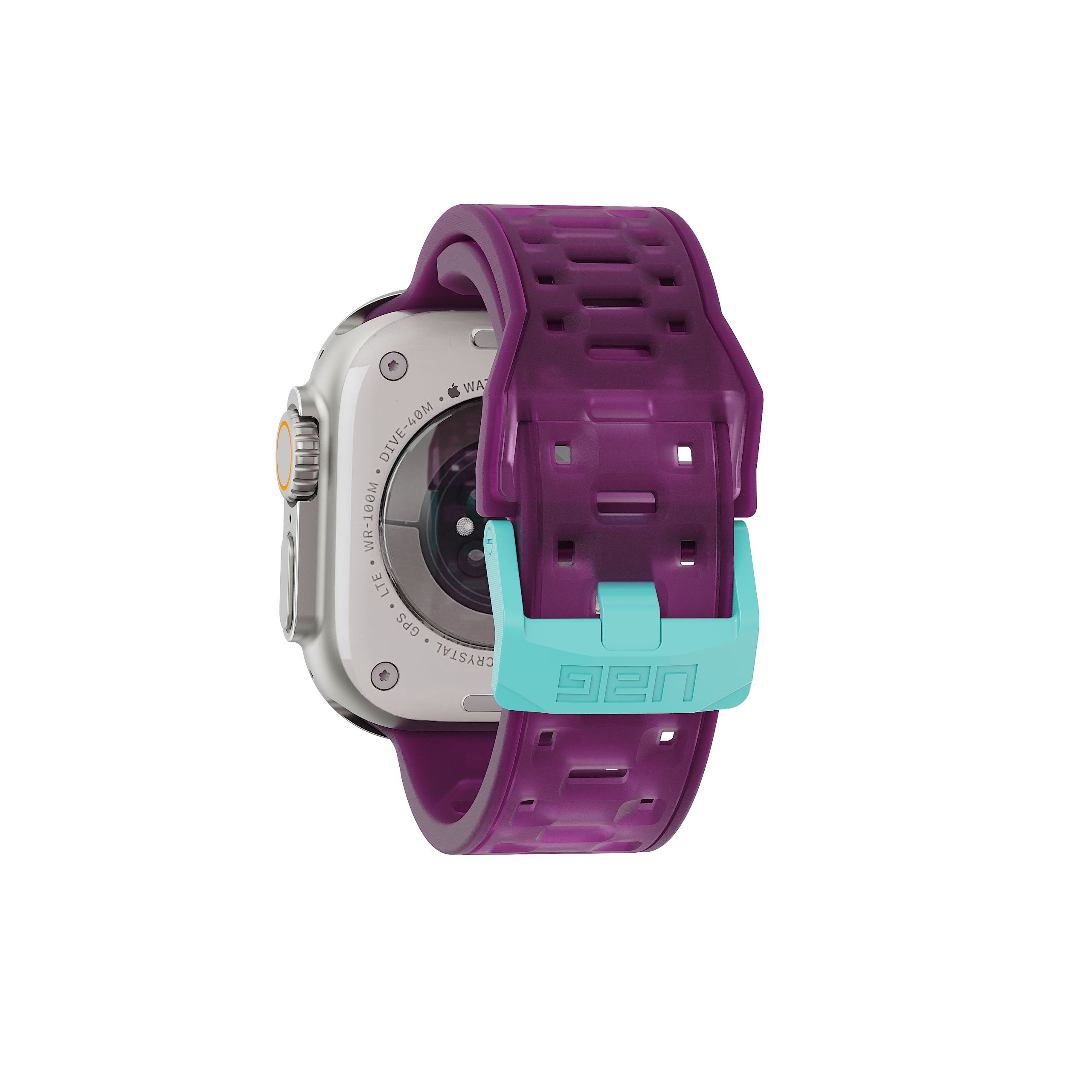 UAG Civilian Apple Watch Silikonarmband Schwarz Verstellbar