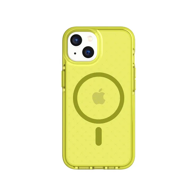 Tech21 EvoCheck MagSafe iPhone 15/14/13 Hülle Gelb