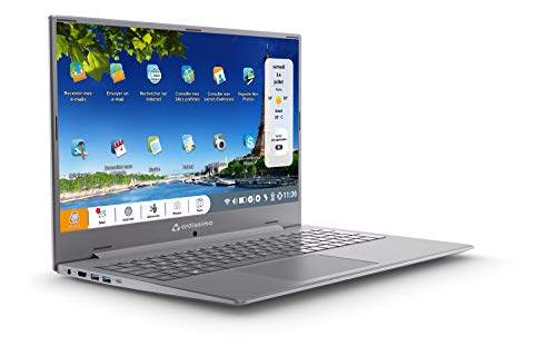 Ordissimo Laura 2 Laptop 17,3 Zoll Silber Senioren