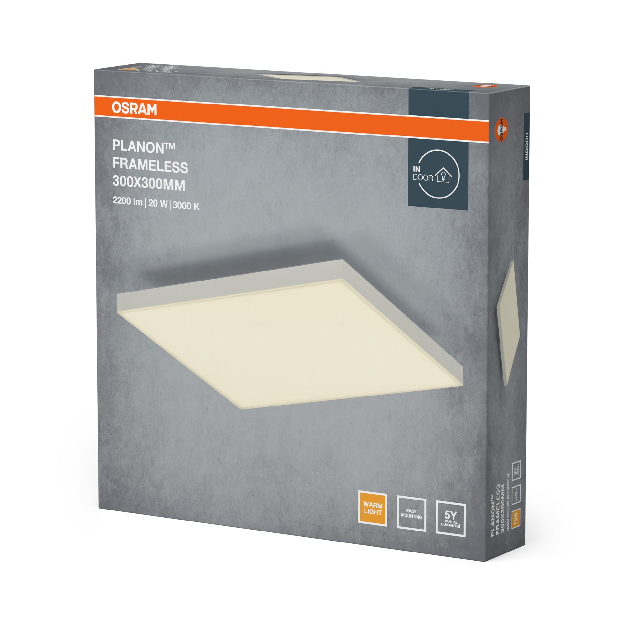 ams OSRAM SMART+ Planon Frameless LED-Panel 30x30 warmweiß
