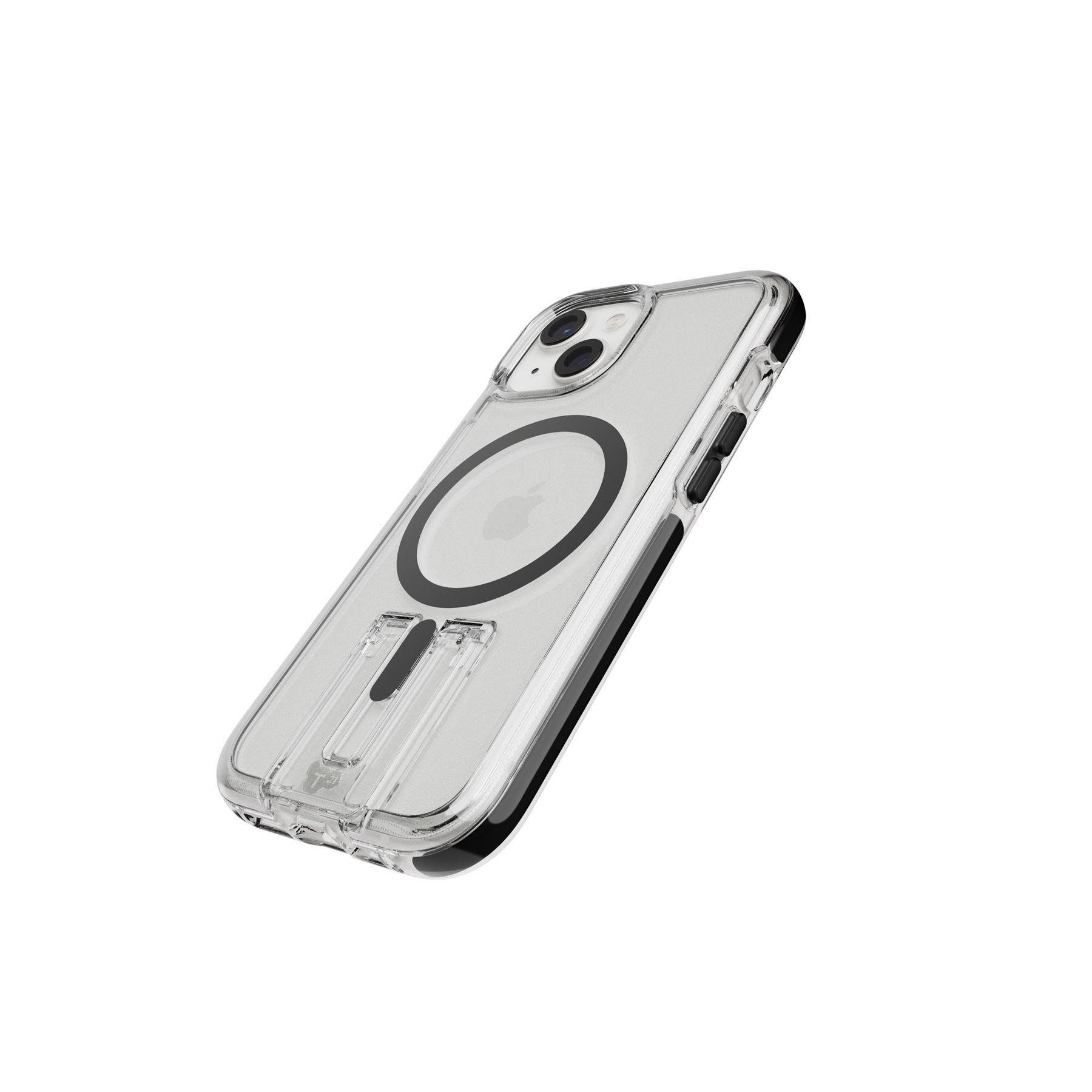 Tech21 EvoCrystal Kick MagSafe iPhone 15 Handyhülle Clear/Black Stoßschutz