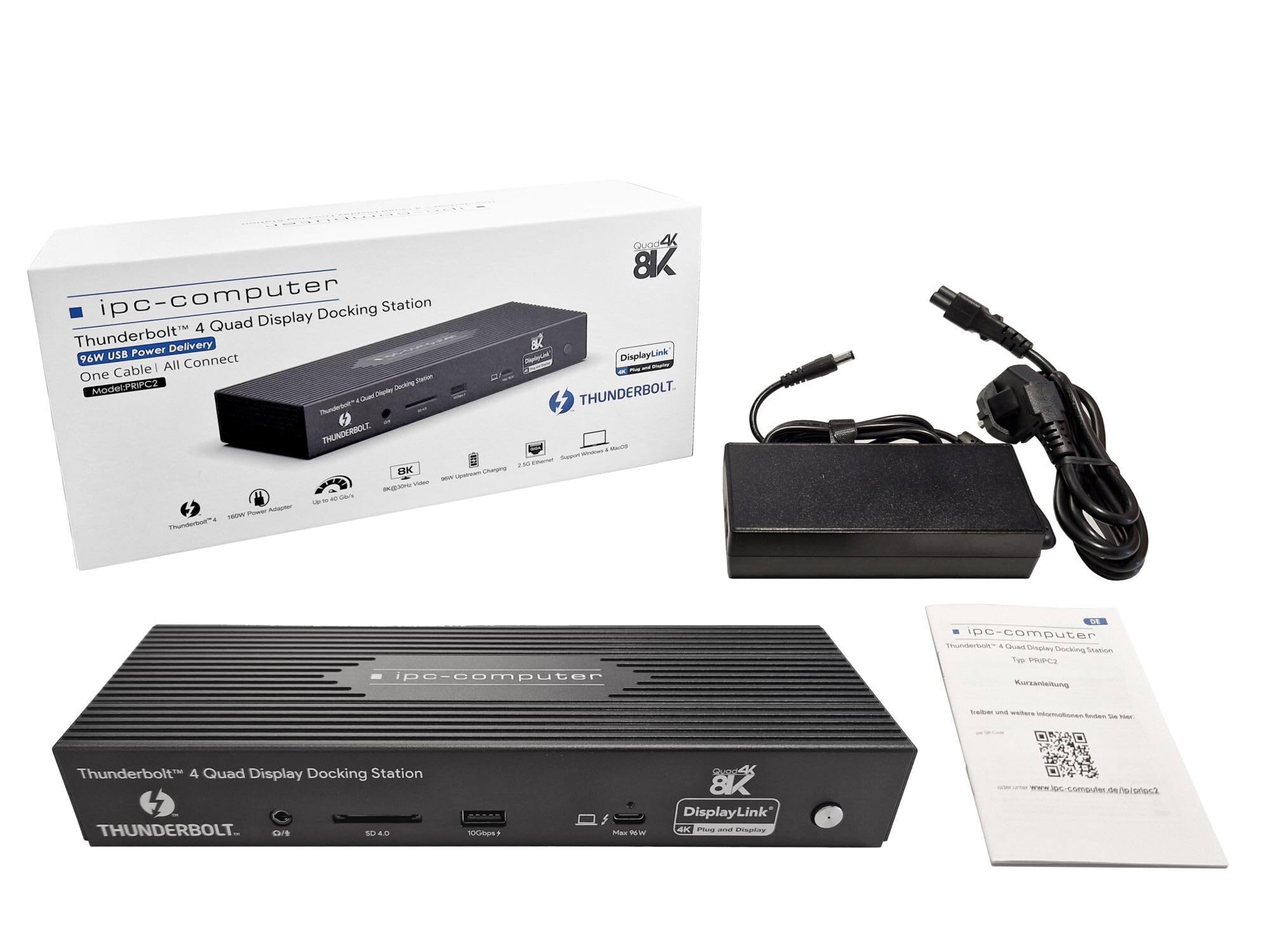IPC-Computer PRIPC2 Thunderbolt 4 Dockingstation 160W