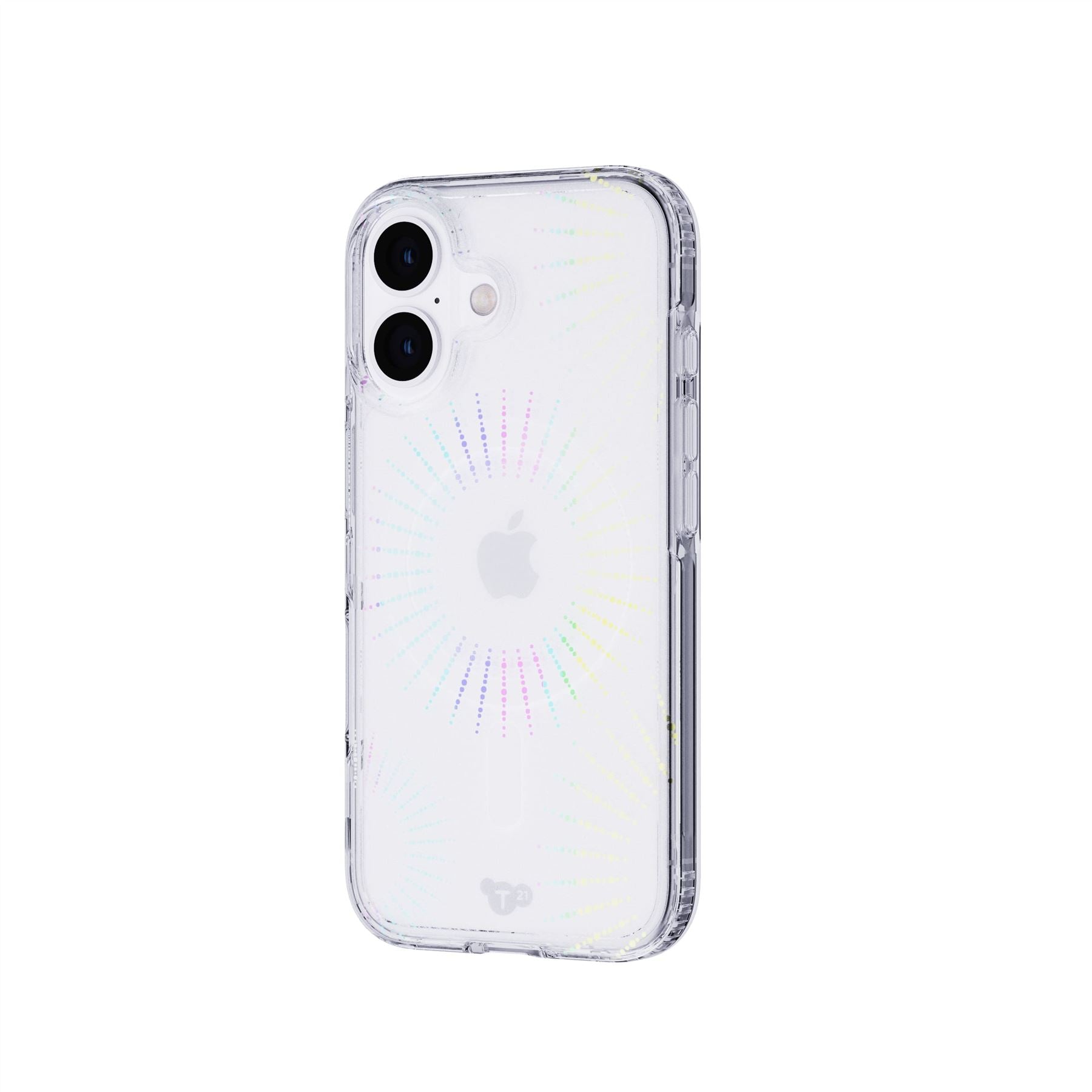 Tech21 EvoSparkle iPhone 16 Hülle Lunar MagSafe Glitzer