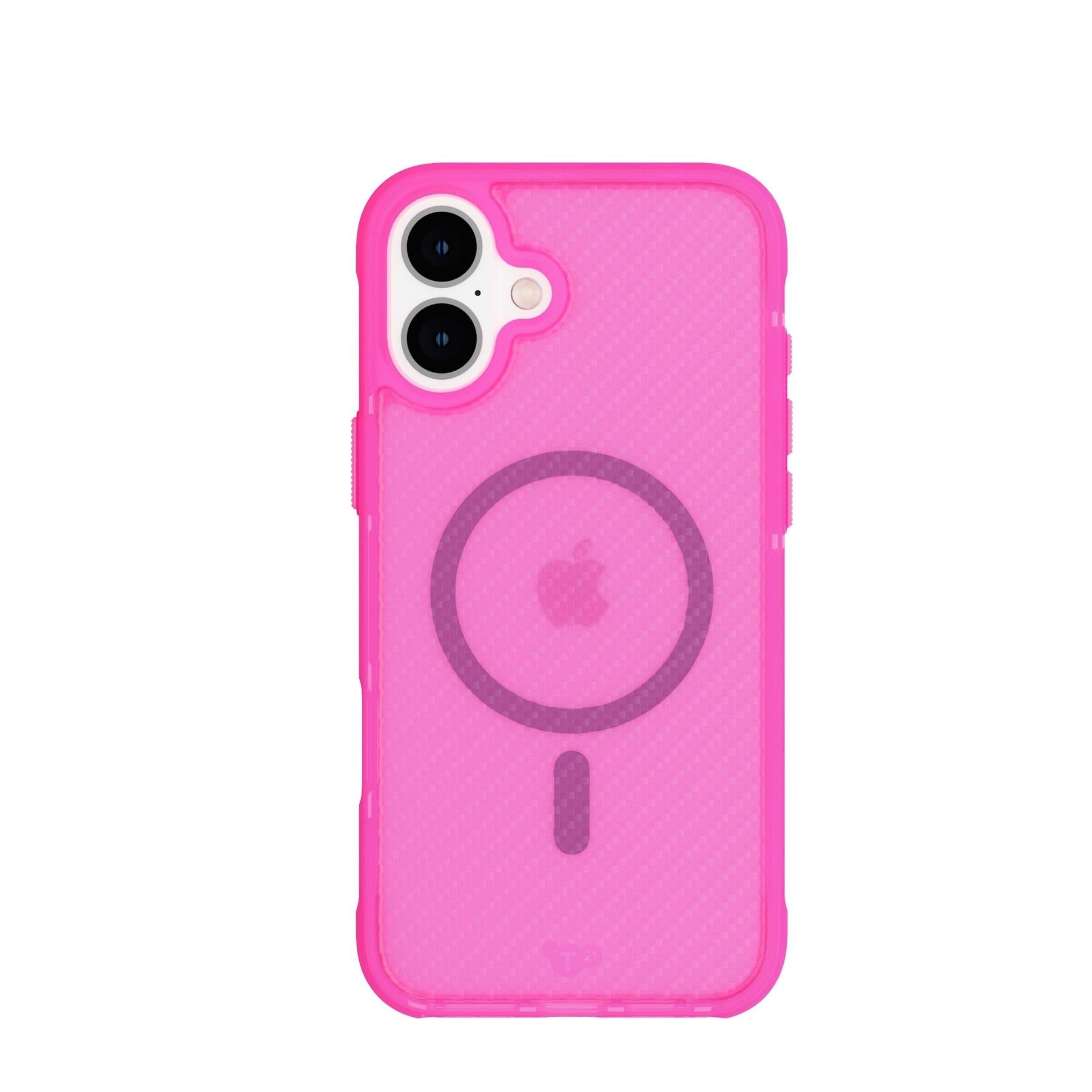 Tech21 EvoArmor iPhone 16 Plus Hülle Transparent Pink MagSafe