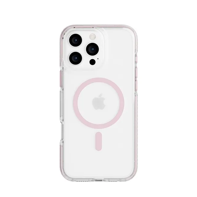 Tech21 EvoCrystal MagSafe iPhone 16 Pro Max Hülle Clear Pink