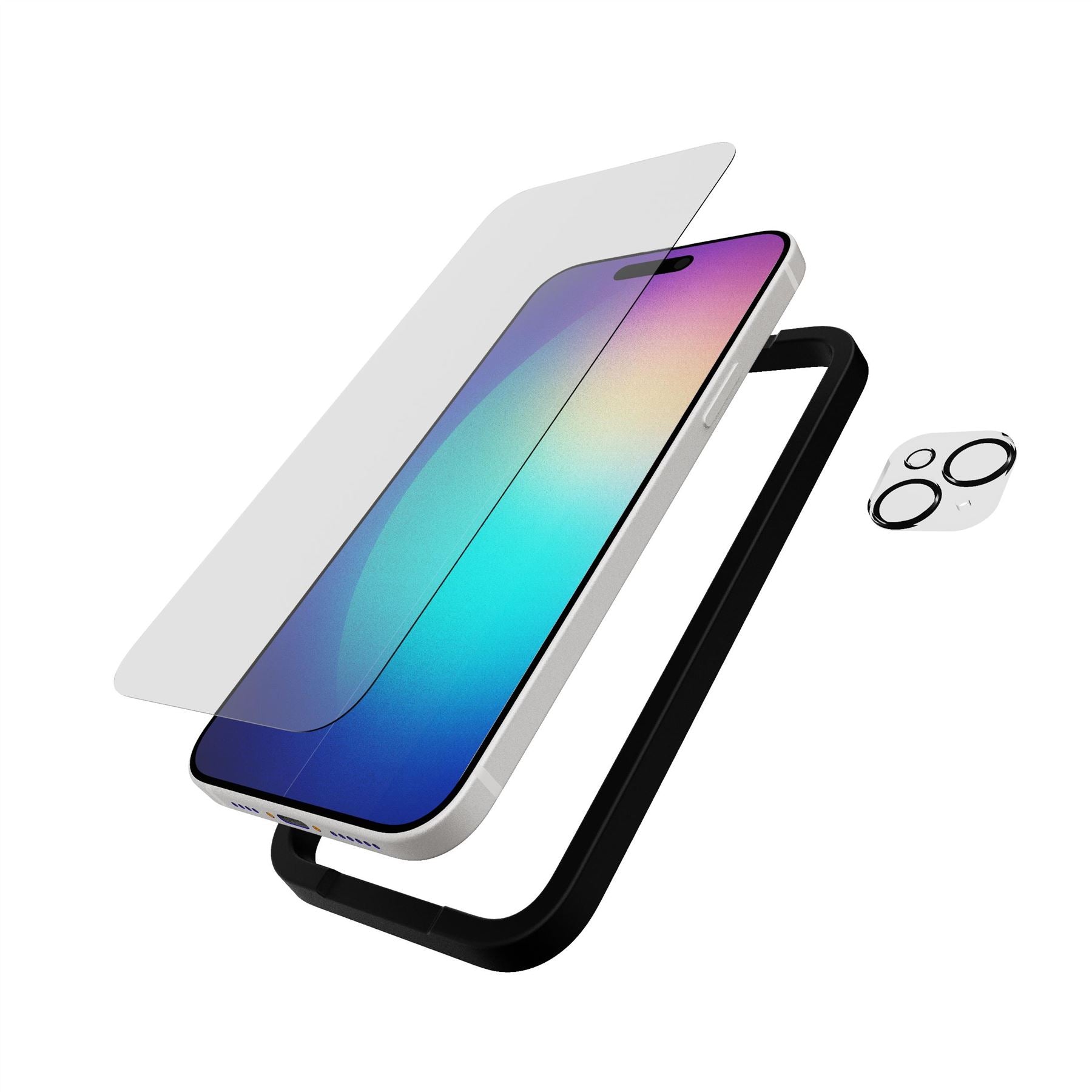 Tech21 ImpactGlass iPhone 15 Plus Displayschutz + Kameraschutz