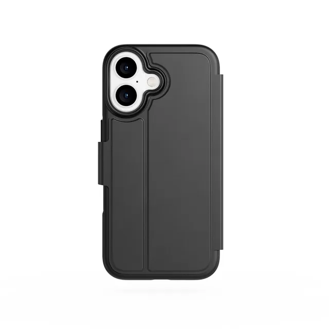 Tech21 EvoLite Wallet iPhone 16 Hülle Black Kartenfach