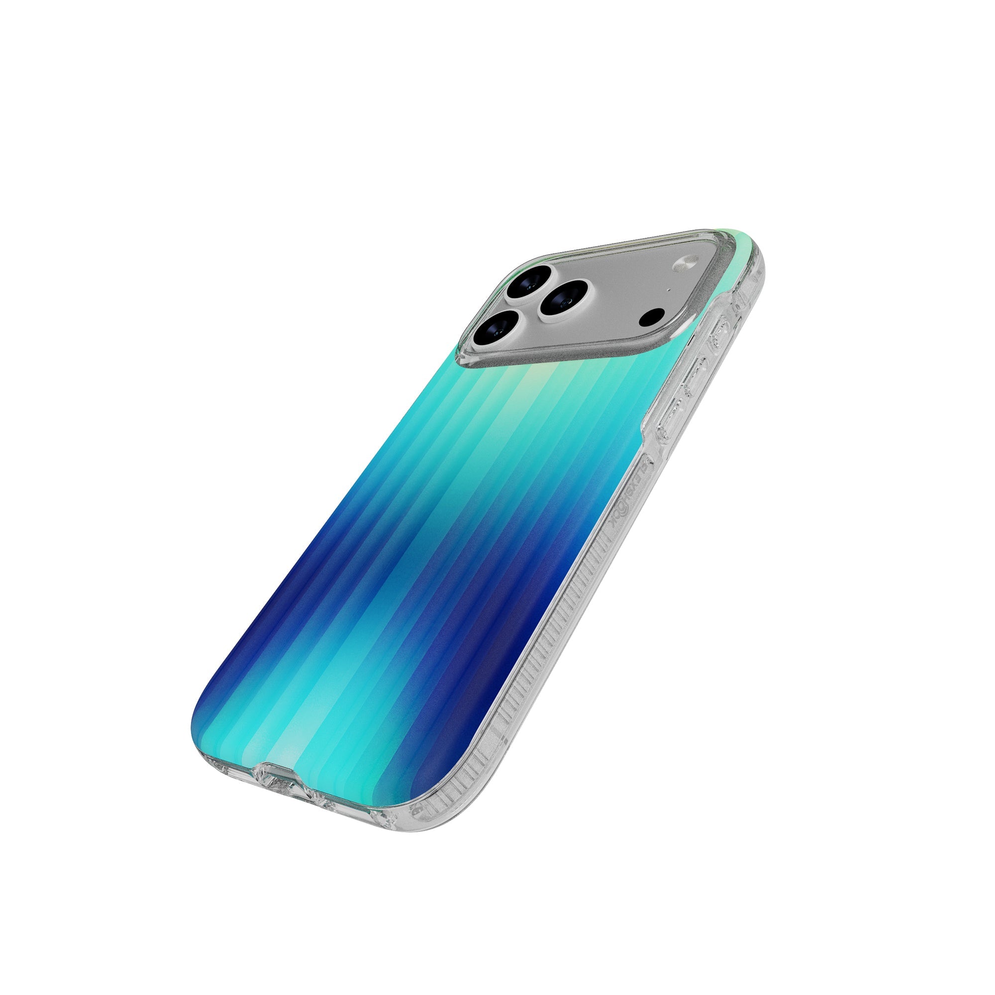 Tech21 FlexQuartz iPhone 17 Pro Max Hülle Ombre Blue Green