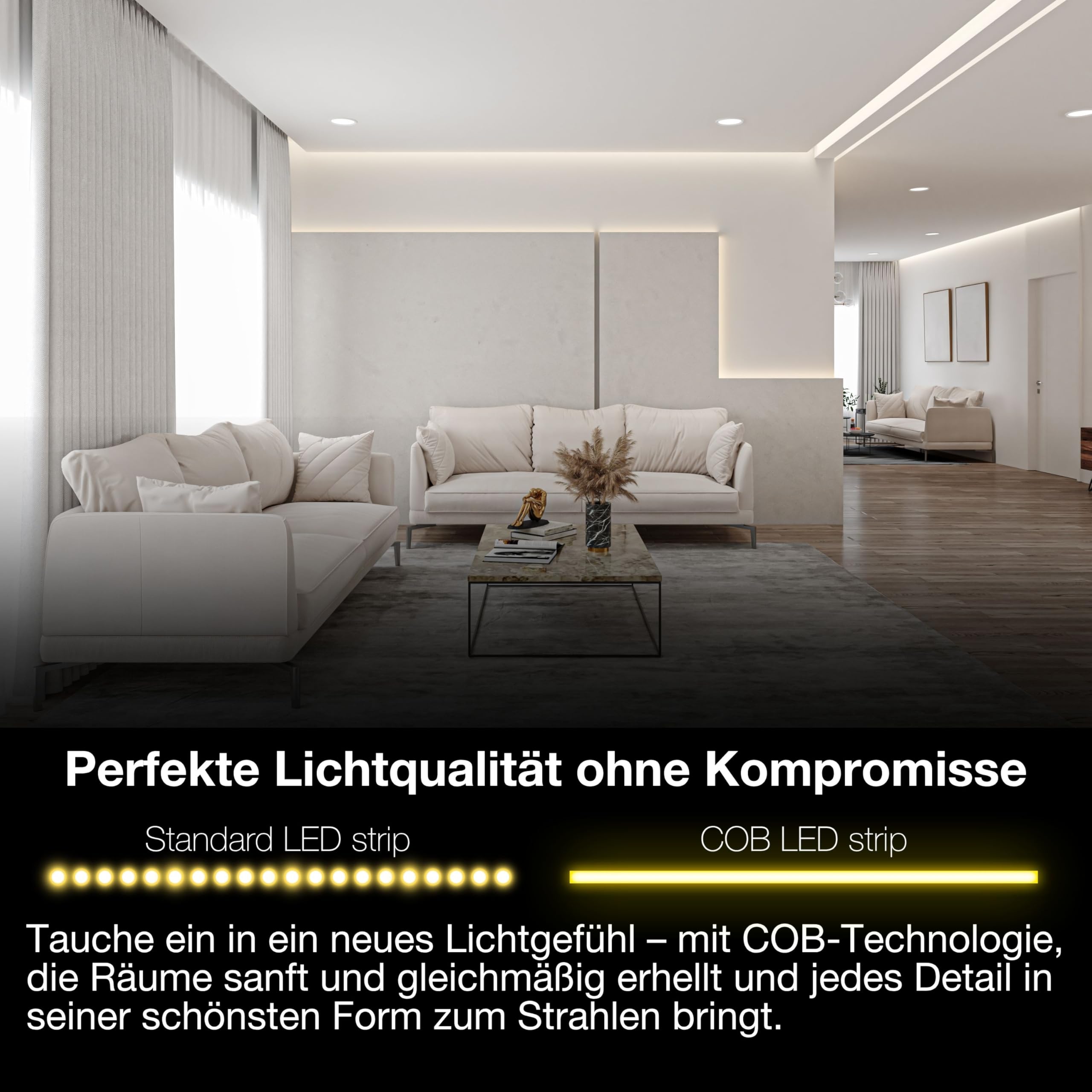 ams OSRAM SMART+ Wifi COB LED-Streifen 3m weiss dimmbar