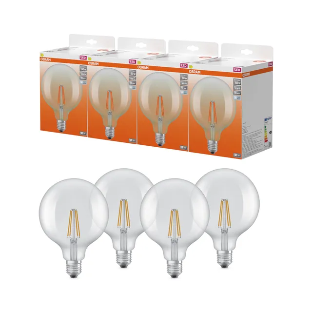 ams OSRAM Globe G125 LED-Lampe E27 5,9W neutralweiss klar