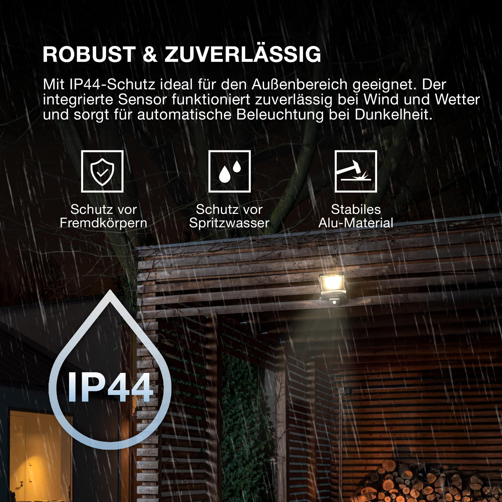 ams OSRAM Endura Flood Sensor Strahler 30W warmweiß