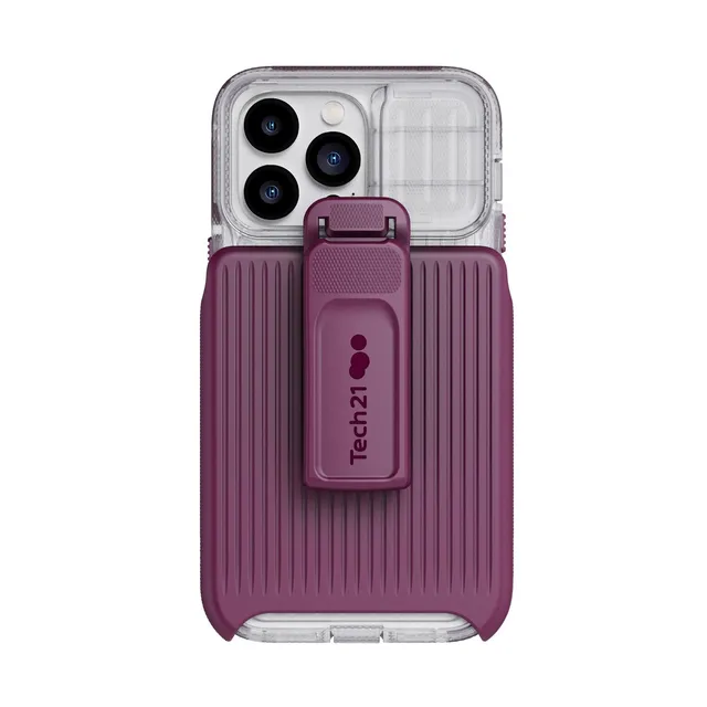Tech21 EvoMax iPhone 14 Pro Max Handyhülle Frosted Purple