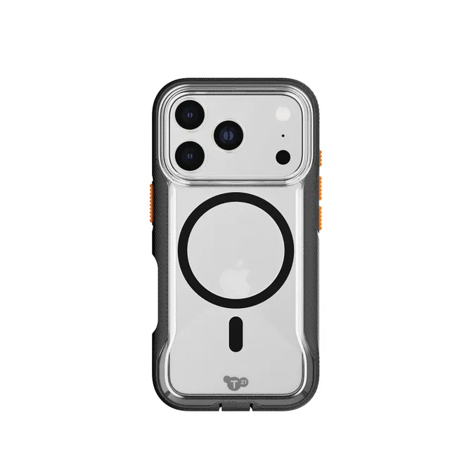 Tech21 EvoPro iPhone 17 Pro Handyhülle Clear Black MagSafe