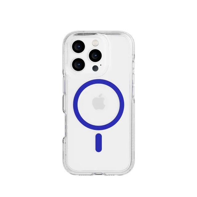 Tech21 FlexQuartz iPhone 16 Pro Hülle Electric Blue MagSafe