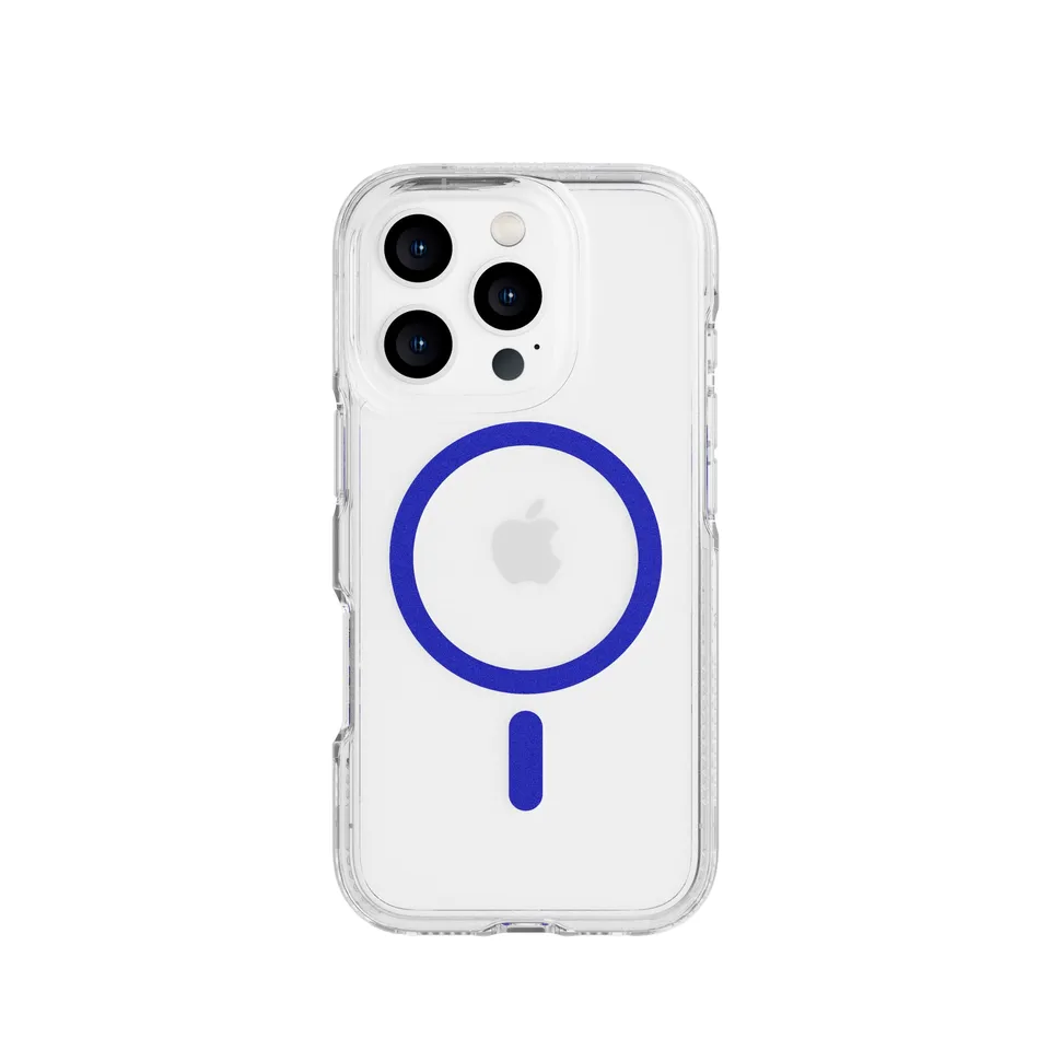 Tech21 FlexQuartz iPhone 16 Pro Hülle Electric Blue MagSafe