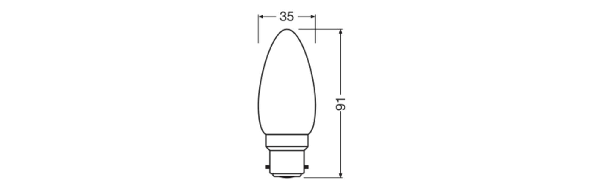 ams OSRAM SMART+ Star Kerze B40 LED matt B22d 1er