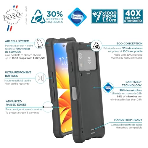 Mobilis Protech Zebra EM45 Hülle Schwarz stoßfest