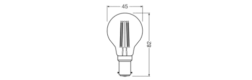 ams OSRAM Star Globe P40 LED-Lampe B15d 2700K Einzelpack