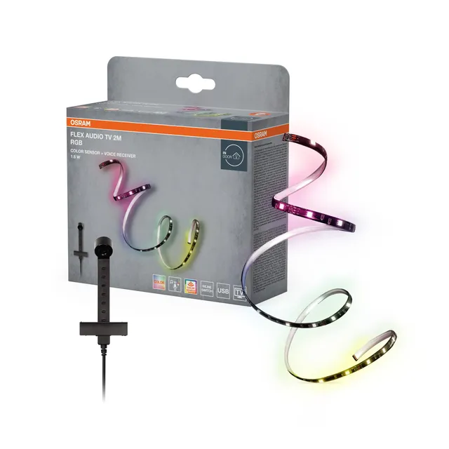 OSRAM SMART+ Flex AudioTV LED-Streifen RGB 2 m weiß