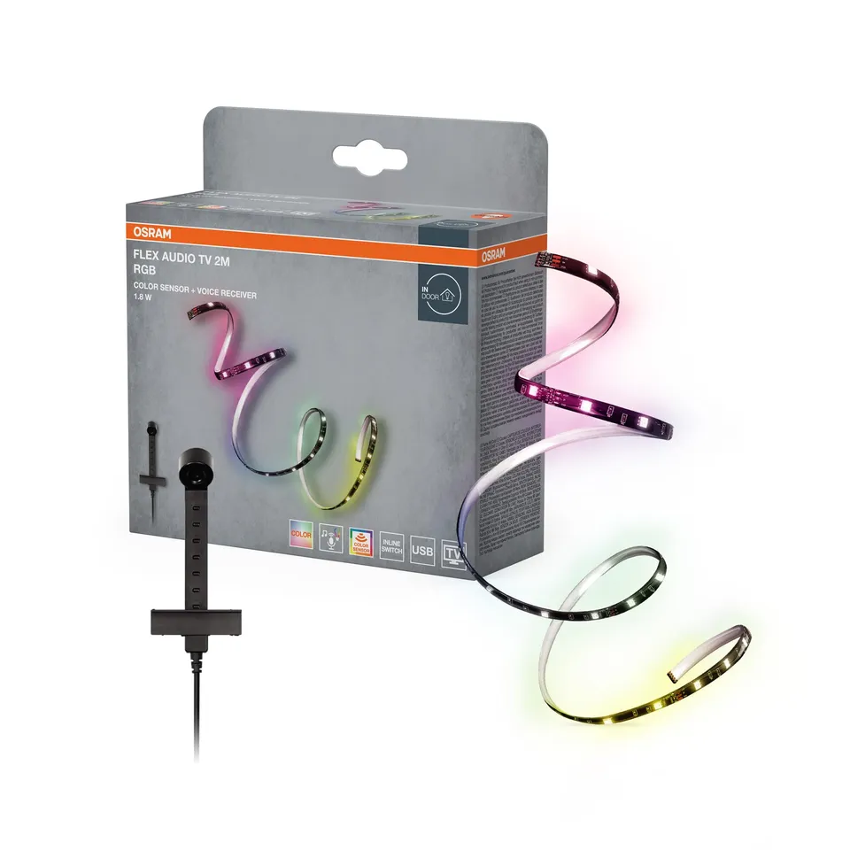 OSRAM SMART+ Flex AudioTV LED-Streifen RGB 2 m weiß