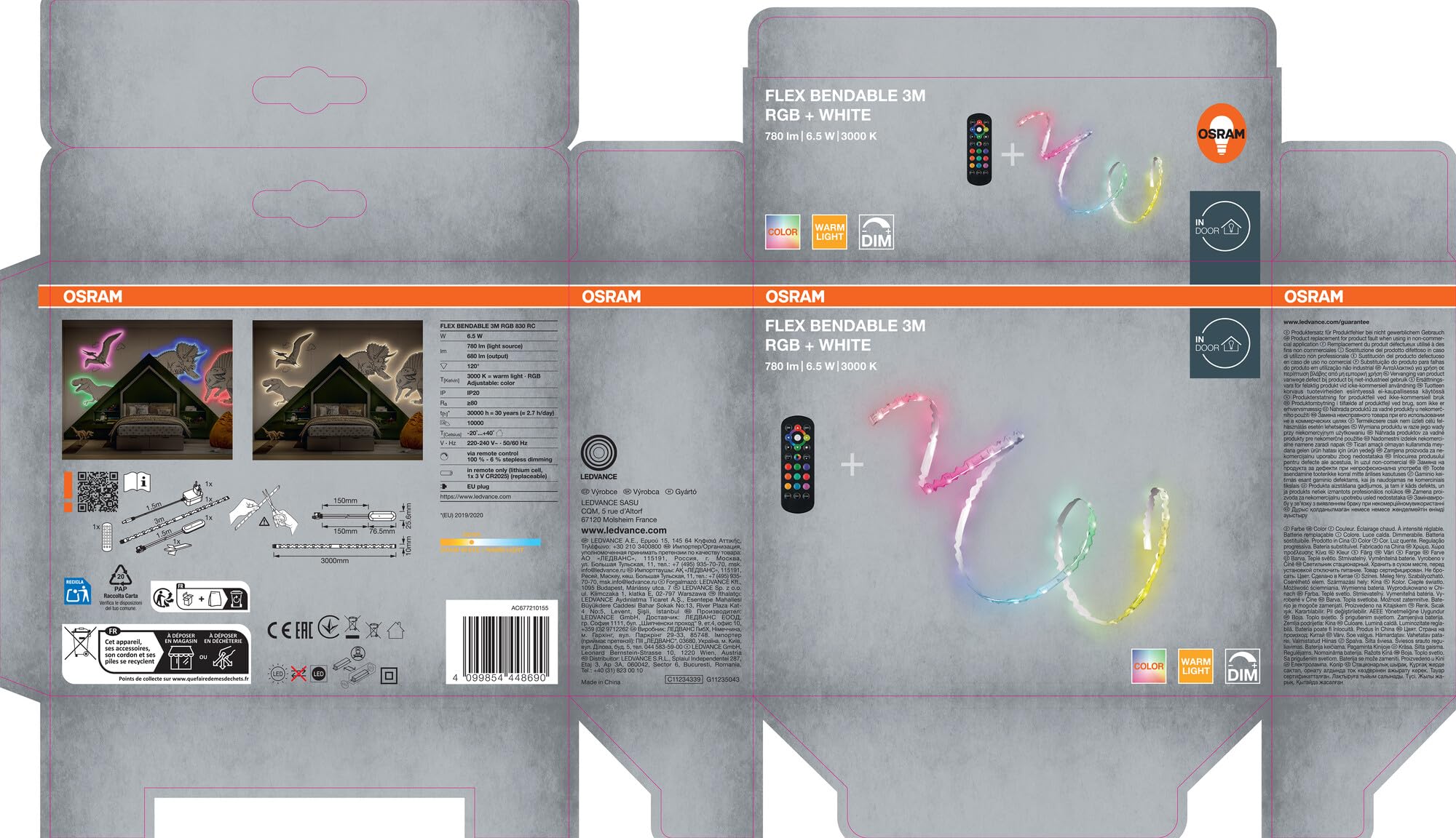 ams OSRAM SMART+ Flex LED Streifen 3m RGBW innen