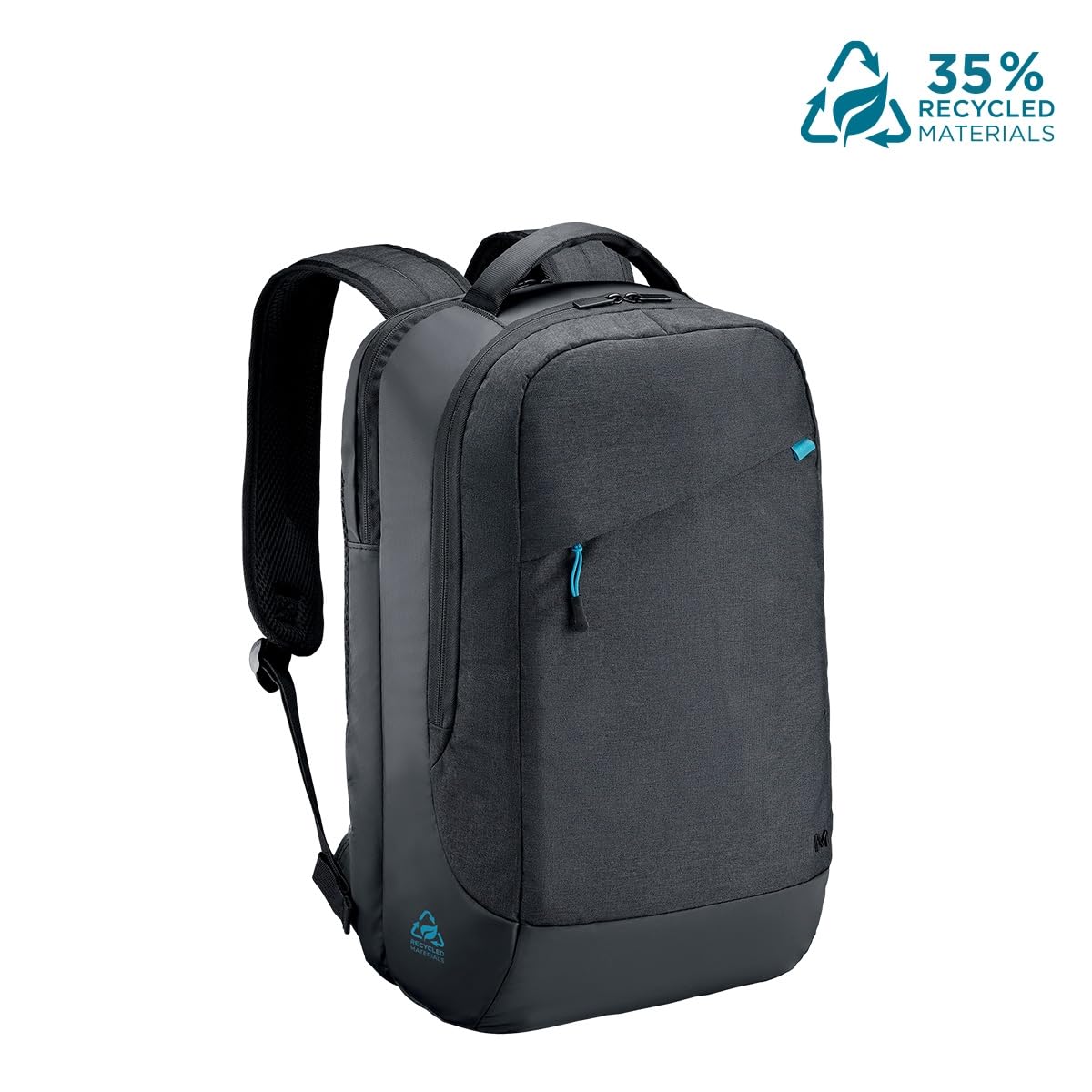 Mobilis Laptop-Rucksack 14-17 Zoll Schwarz recycelt
