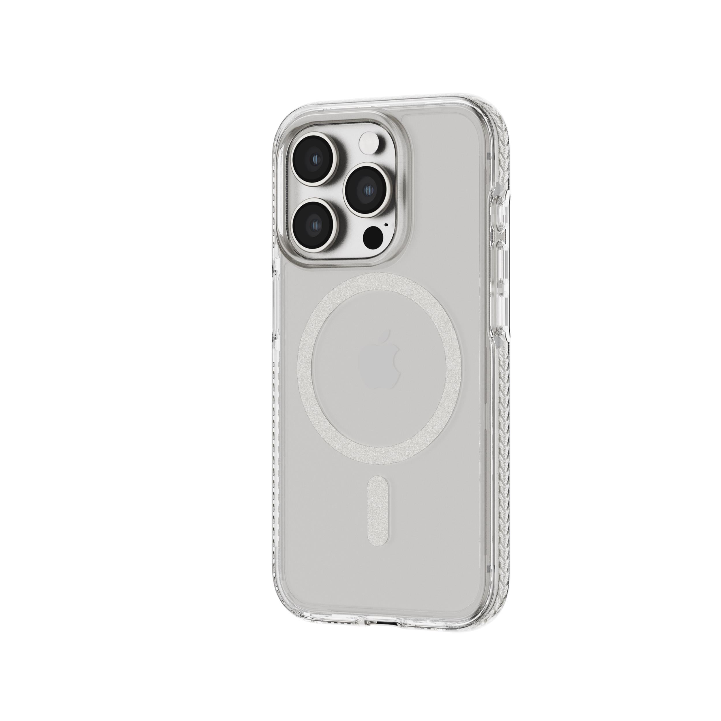 Tech21 EvoCrystal iPhone 15 Pro Hülle White Titanium