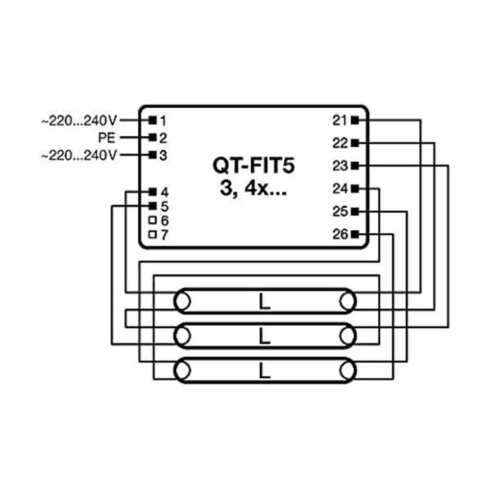 ams OSRAM POWERTRONIC Vorschaltgerät QT-FIT5 3x14W