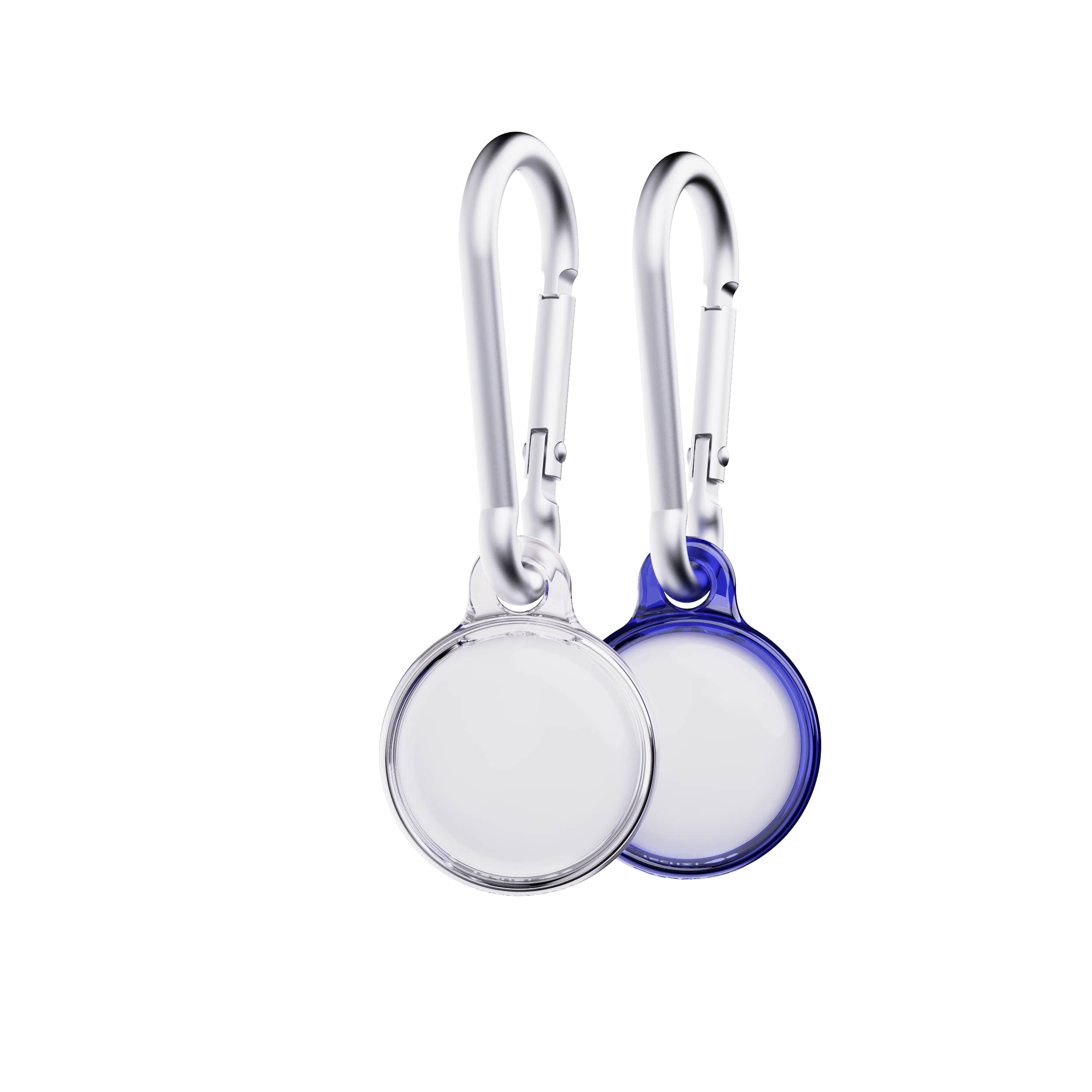 Tech21 EvoPop AirTag Hülle 2er Electric Blue Clear