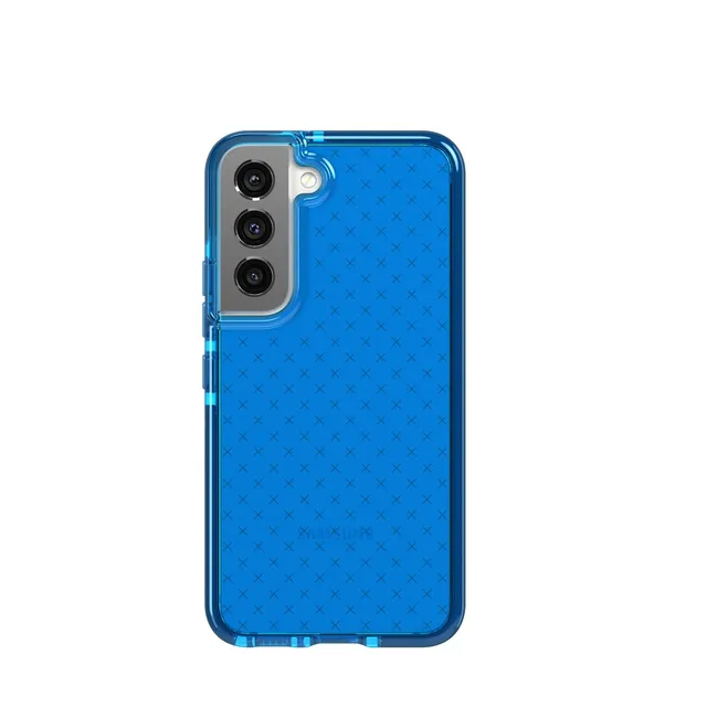 Tech21 EvoCheck Samsung Galaxy S22 Handyhülle Blau 16ft Fallschutz