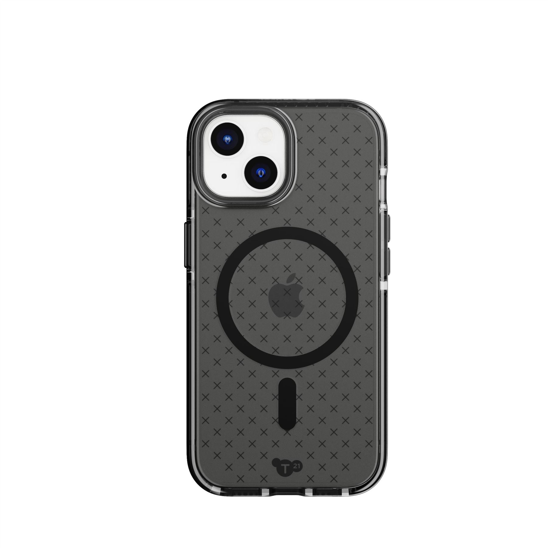 Tech21 EvoCheck MagSafe iPhone 15/14/13 Hülle Smokey Schwarz