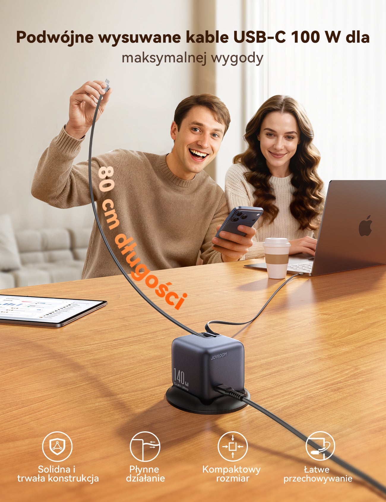 JOYROOM Chargers JR-TRD01 PODIX GaN Ladestation 140W EU