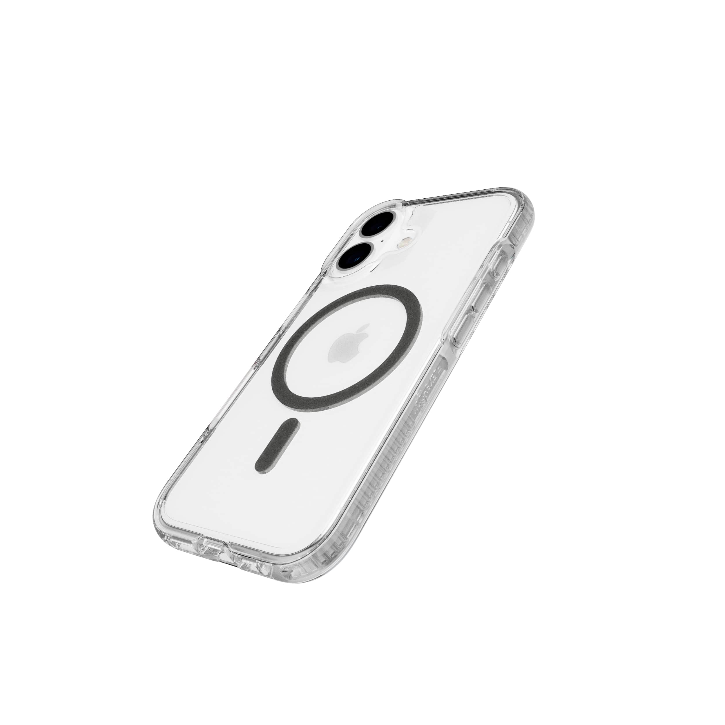 Tech21 FlexQuartz iPhone 16 Hülle Space Grey MagSafe stoßfest