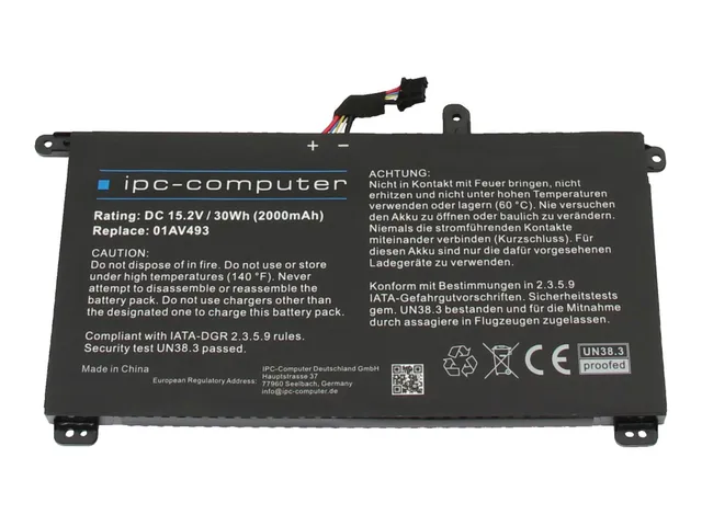IPC-Computer Akkus SB10L84121 Laptop Akku 30Wh