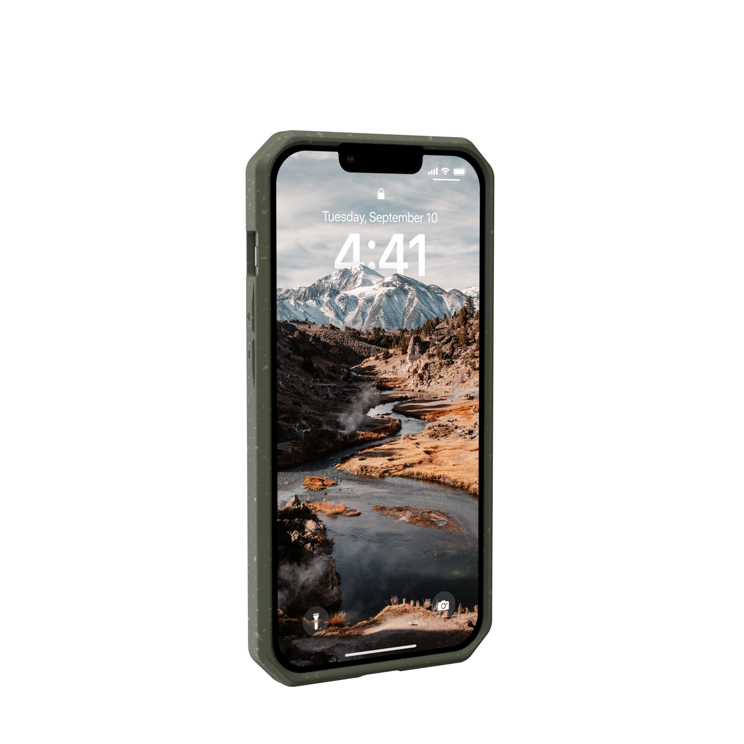 UAG Outback iPhone 14 Hülle biologisch abbaubar schwarz