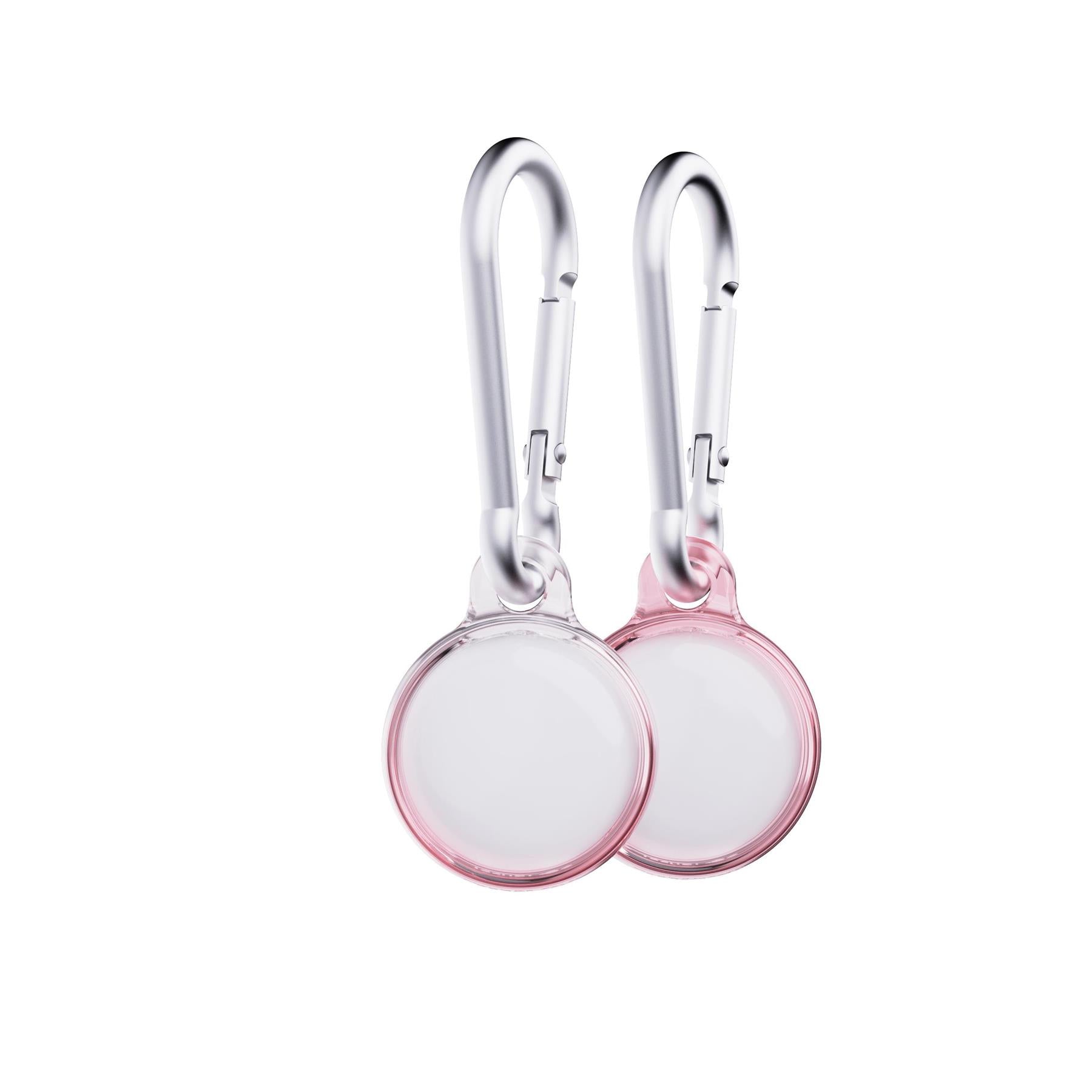 Tech21 EvoPink AirTag Hülle 2er Cherry Blossom Pink Karabiner