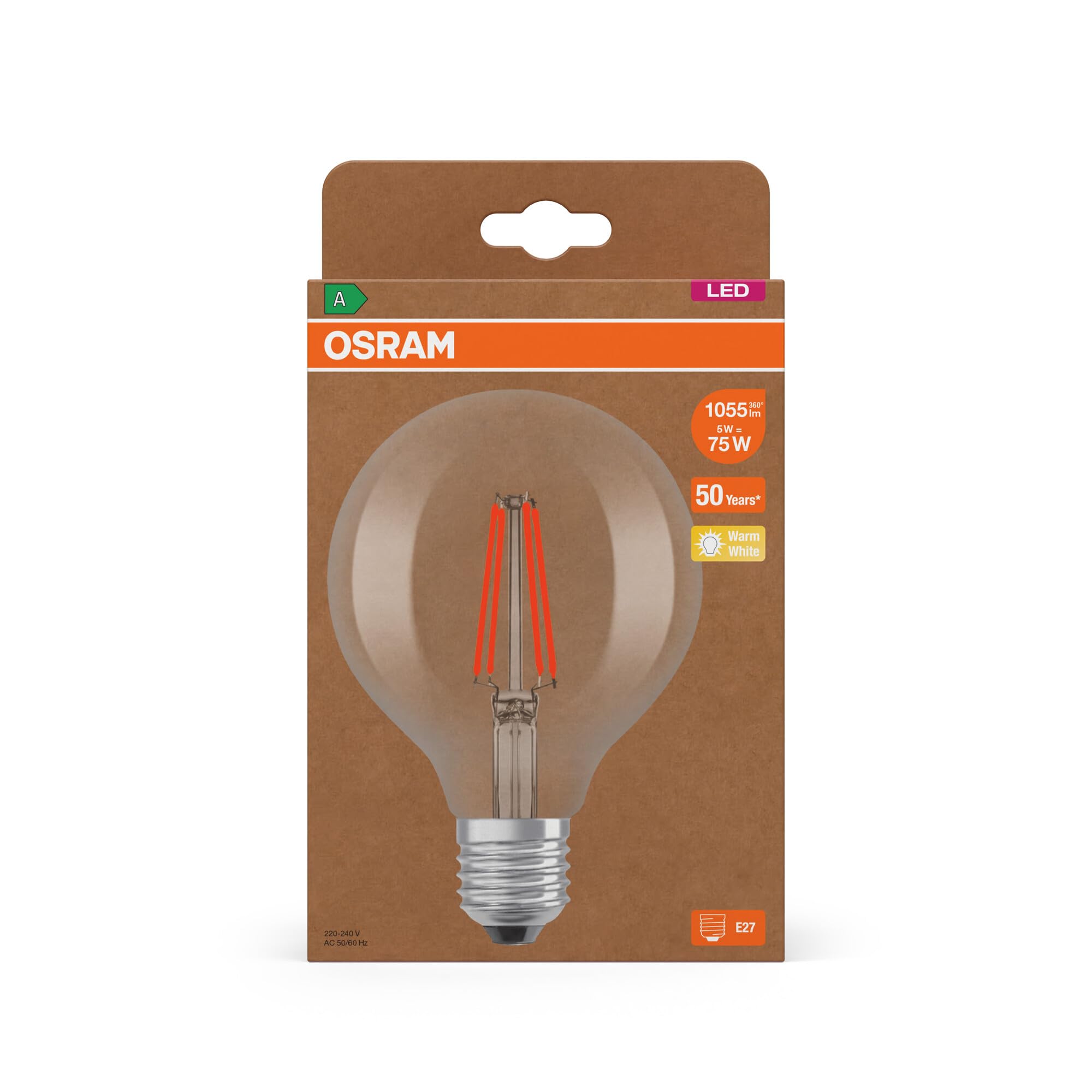 ams OSRAM SMART+ Globe 95 LED-Lampe E27 75W klar
