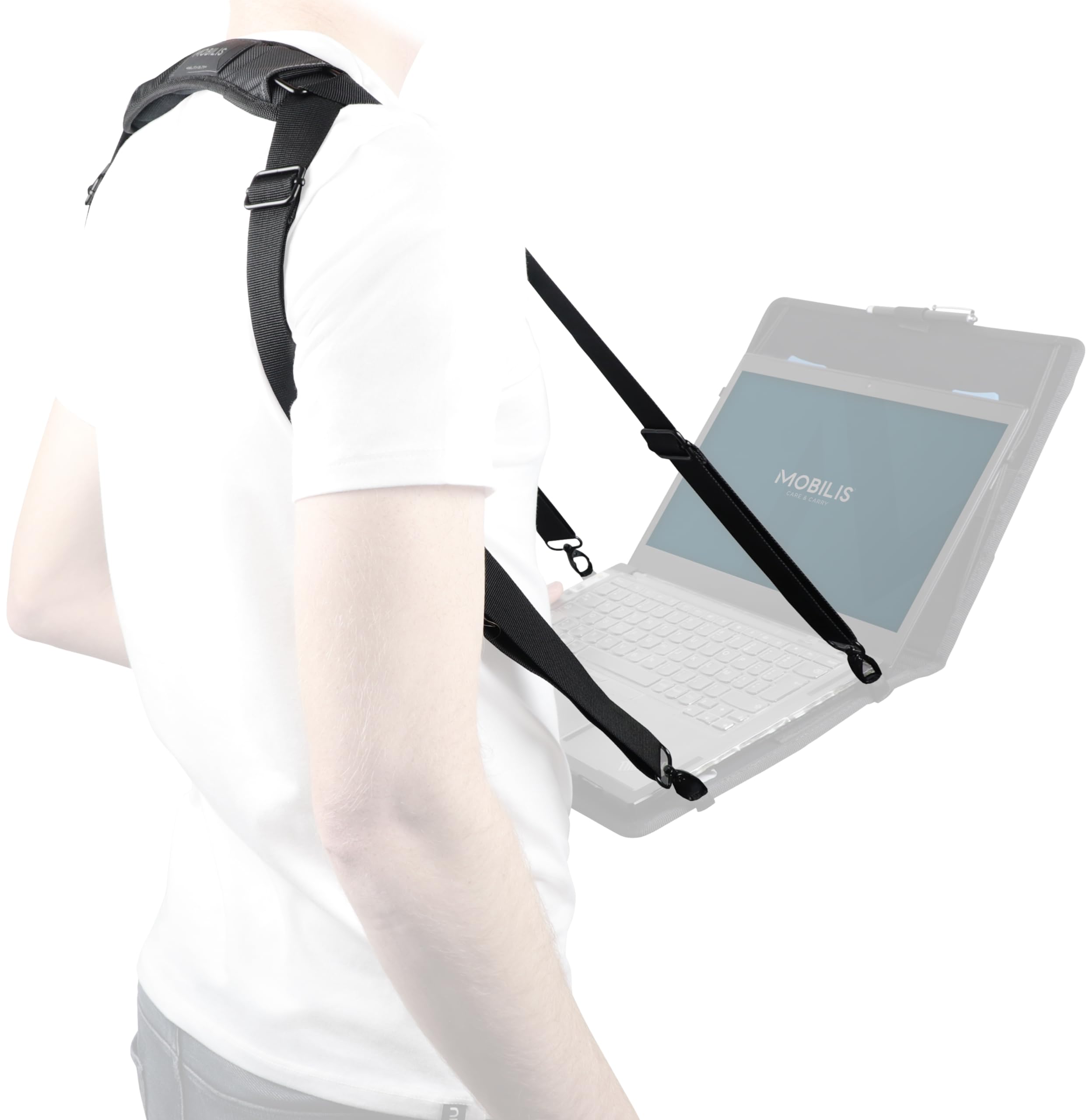 Mobilis Laptop Tablet Tragegurt 4-Punkt Polyester 100-180cm