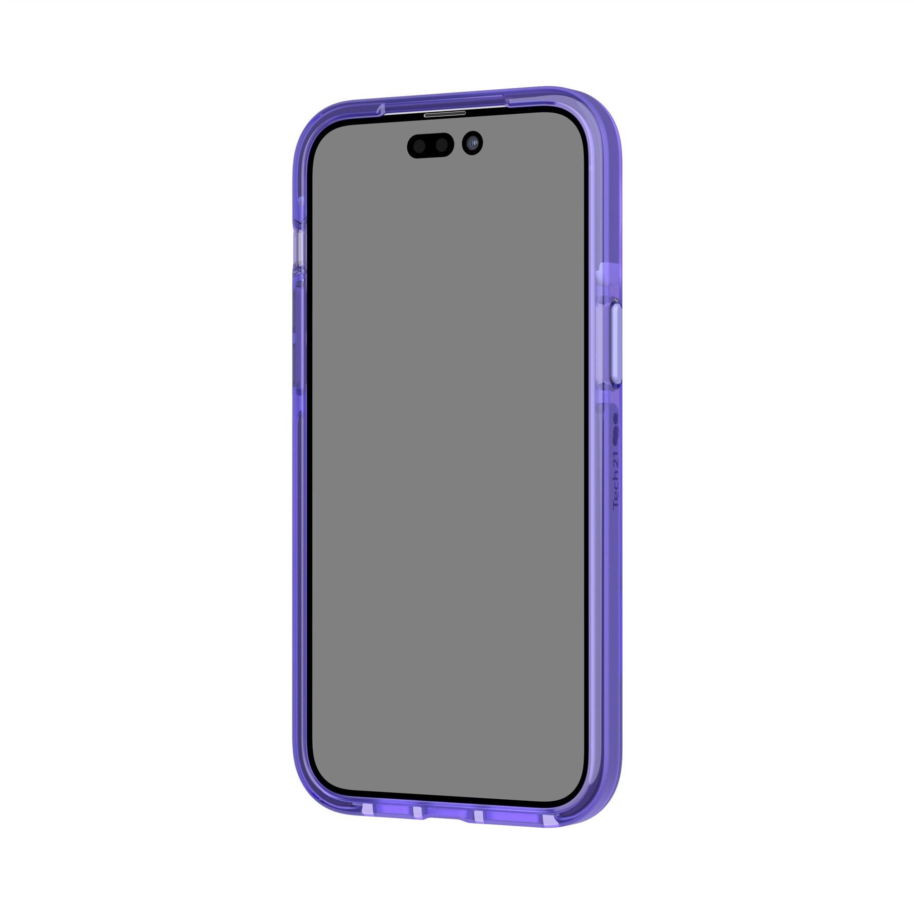 Tech21 EvoCheck iPhone 14 Pro Max Handyhülle Wondrous Purple Fallschutz