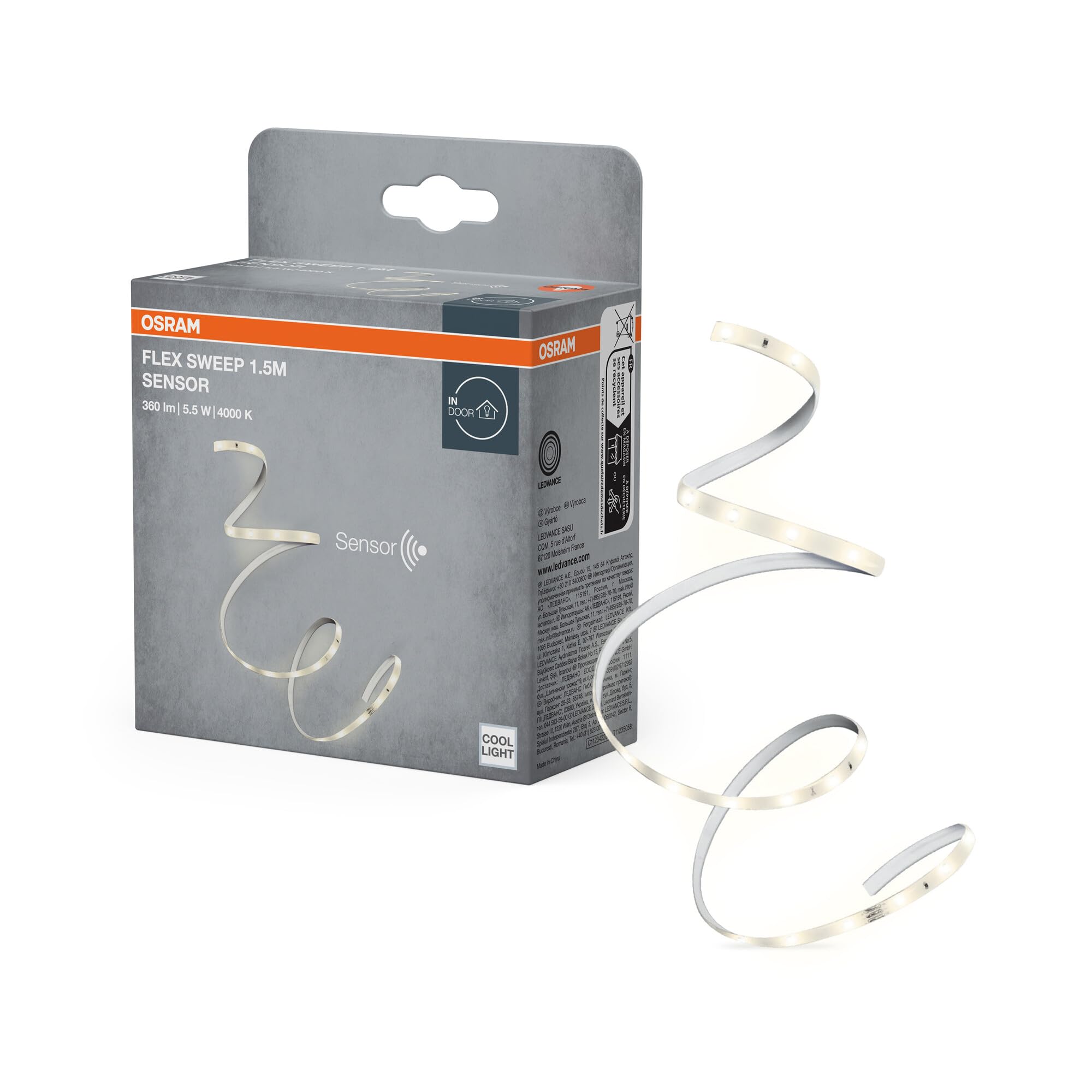 OSRAM SMART+ Flex Sweep Sensor LED-Streifen 1,5 m kaltweiß Wischsensor