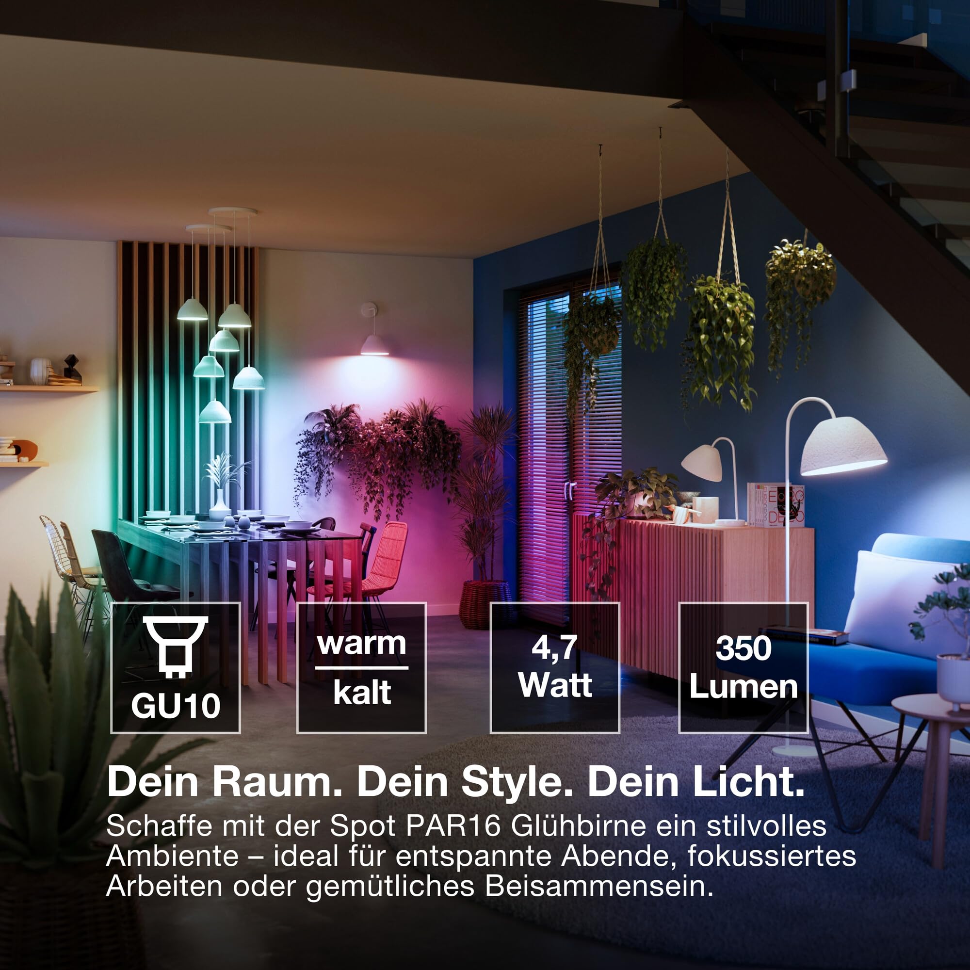 ams OSRAM SMART+ PAR15 GU10 RGB Lampe weiß 2er-Pack