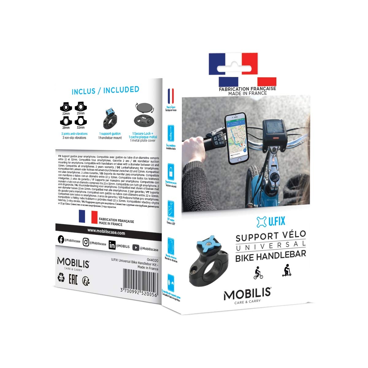 Mobilis 44020 Telefonhalterung Schwarz U.Fix Bike