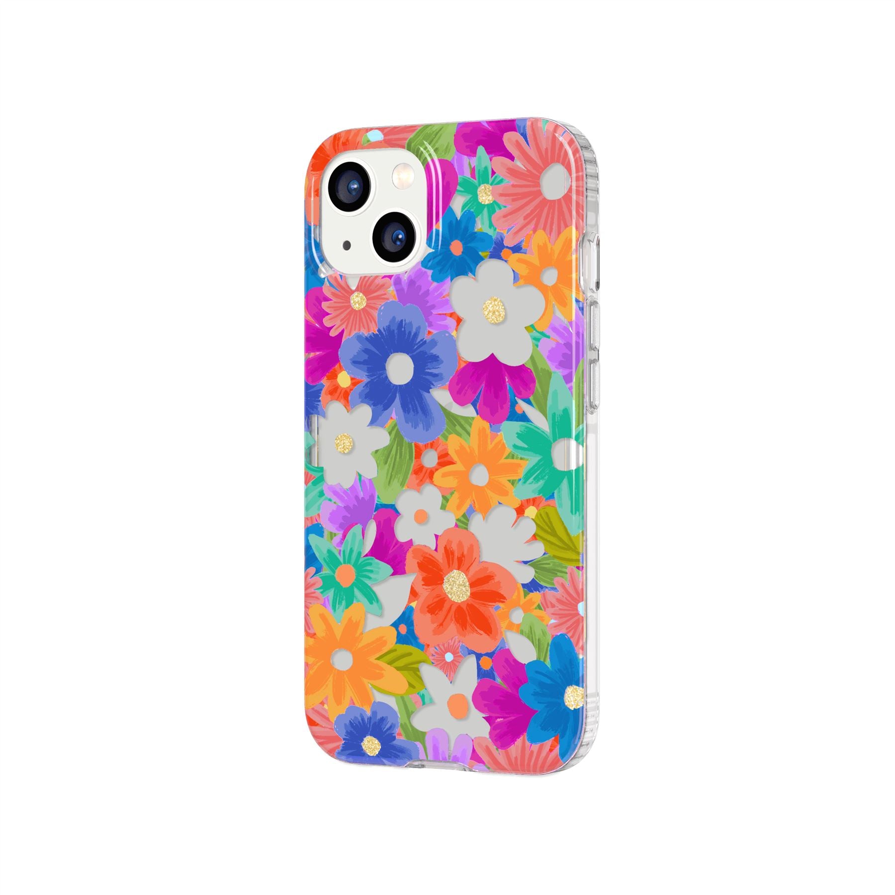 Tech21 EvoArt iPhone 13 Hülle Cutout Flora Blumen