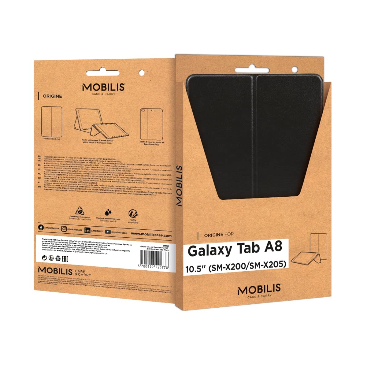 Mobilis R Series Schutzhülle Galaxy Tab A8 10.5 Schwarz