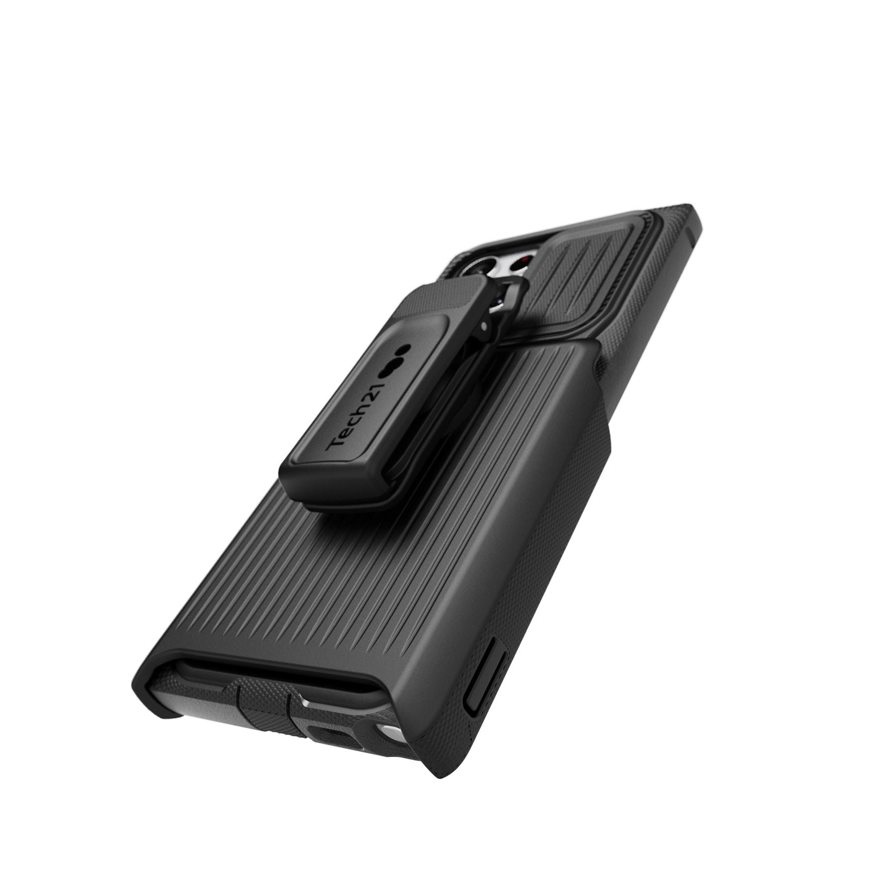 Tech21 EvoMax Galaxy S22 Ultra Handyhülle Schwarz mit Holster