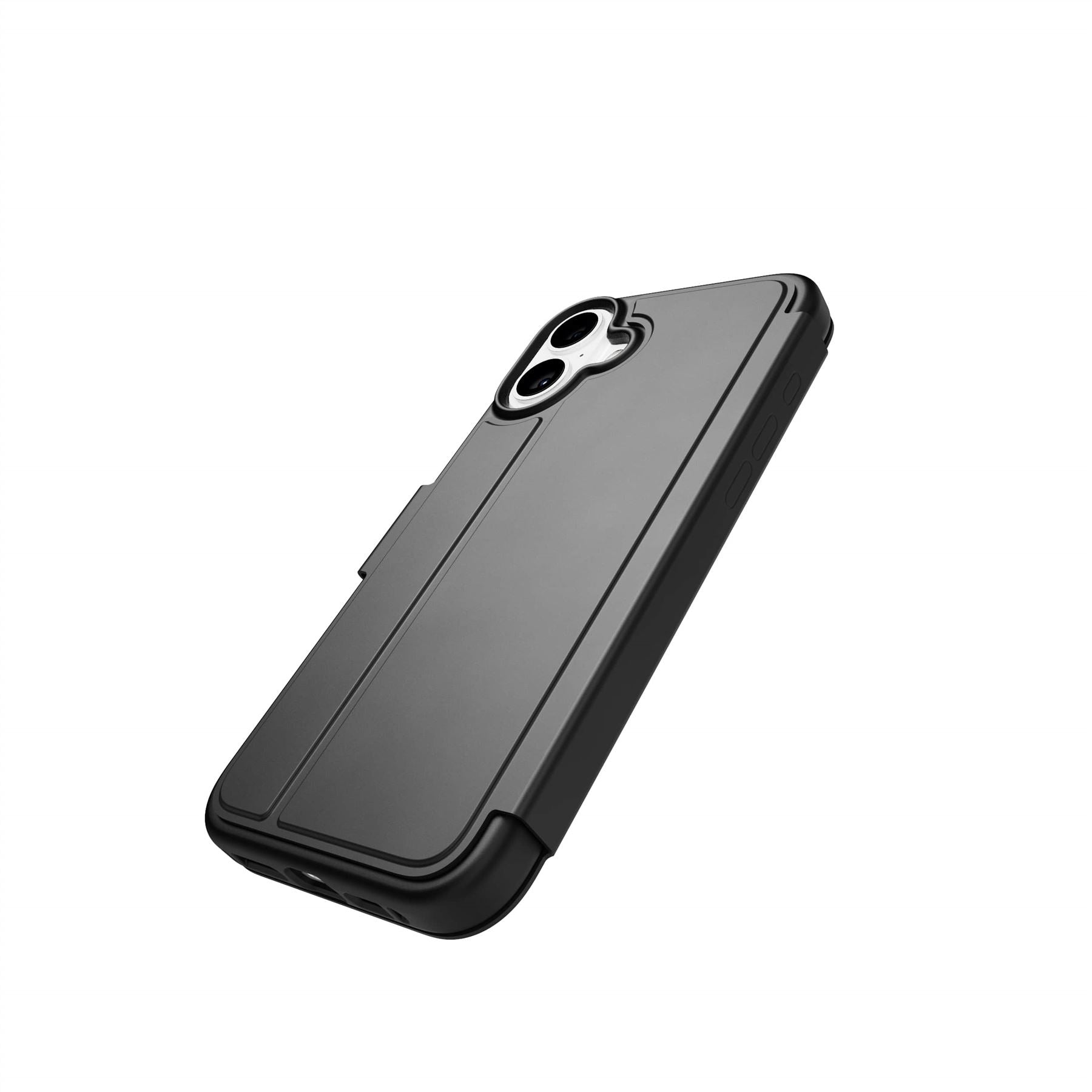Tech21 EvoLite Wallet iPhone 16 Plus Hülle Schwarz Kartenfach